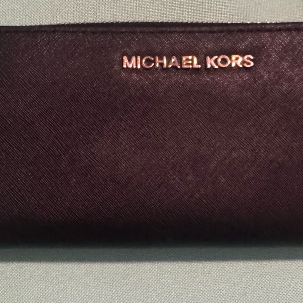 Michael Kors Black Wallet with Gold Accents